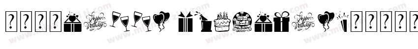 童年字体HAPPY BIRTHDAY字体转换